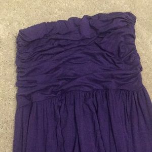Never worn strapless purple dress